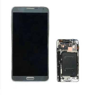 De Buena Calidad Vidrio + metal + exhibición original plástica del LCD del teléfono celular del reemplazo para la nota 3 de Samsung Venta