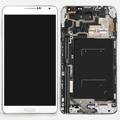 De Buena Calidad 5,7 pulgadas de pantalla de Samsung LCD sin el marco para Note3 LCD con blanco del digitizador Venta