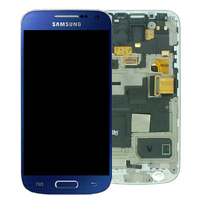 De Buena Calidad 4,3 pulgadas de alta de la definición pantalla LCD táctil de Samsung para S4 mini i9190 LCD con el azul del digitizador Venta