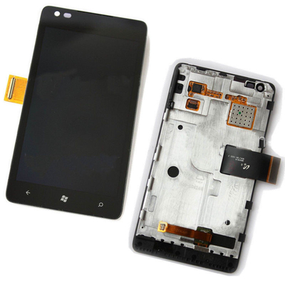 De Buena Calidad 4,3 pulgadas de pantalla de Nokia LCD para Lumia 900 LCD con negro del digitizador Venta