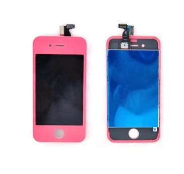 De Buena Calidad Piezas de reparación originales de Iphone 4S del teléfono móvil de Conversionkit de la calidad, montaje rosado del tacto del LCD Venta