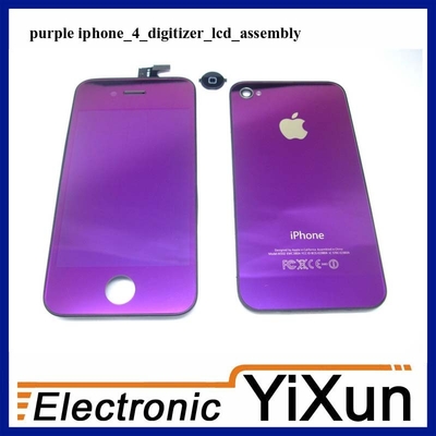 De Buena Calidad iPhone 4 LCD con los kits del reemplazo de la asamblea del digitizador púrpuras Venta
