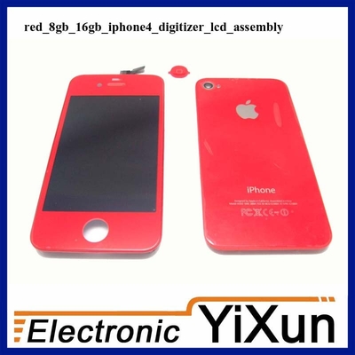 De Buena Calidad Partes de Asamblea OEM de rojo LCD IPhone 4 Kits de reemplazo del digitalizador Venta