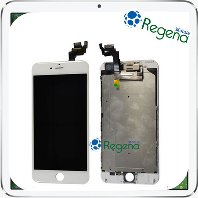 De Buena Calidad iphone 6 de los recambios del iphone 6 más blanco del negro del digitizador del LCD de la pantalla táctil del frente de 5,5 pulgadas Venta