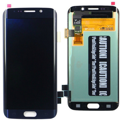 De Buena Calidad 5,1&quot; pantalla del LCD del teléfono celular para el borde de la galaxia S6, reemplazo del panel LCD de Samsung Venta