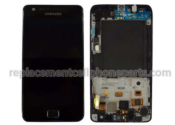De Buena Calidad Galaxia negra s2 i9100 LCD de Samsung con las piezas de recambio del digitizador de la pantalla táctil Venta