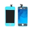 Equipo de la conversión de las piezas del OEM de Iphone 4 para las piezas de reparación azules de la portada assemly del tacto del LCD del teléfono móvil Las empresas