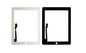 Vidrio + recambios de Ipad de los paneles táctiles del ANIMAL DOMÉSTICO para la pantalla de Ipad 3 Capative Las empresas