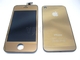 LCD con el oro IPhone de los kits del reemplazo de la asamblea del digitizador 4 piezas del OEM Las empresas