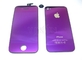 iPhone 4 LCD con los kits del reemplazo de la asamblea del digitizador púrpuras Las empresas